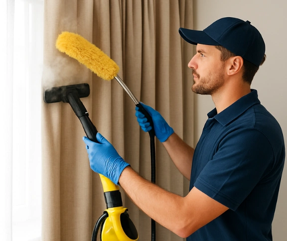Trusted residential curtain cleaning technician Matty Curtain Cleaning mount-saint-thomas-nsw QLD