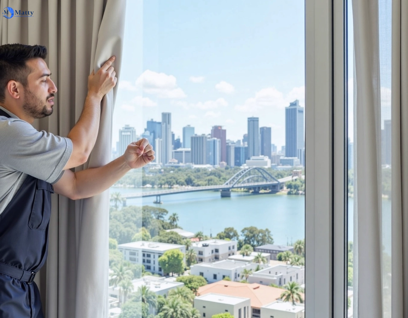 Professional curtain steam cleaning service mount-saint-thomas-nsw QLD by Matty Curtain Cleaning